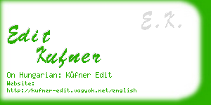 edit kufner business card